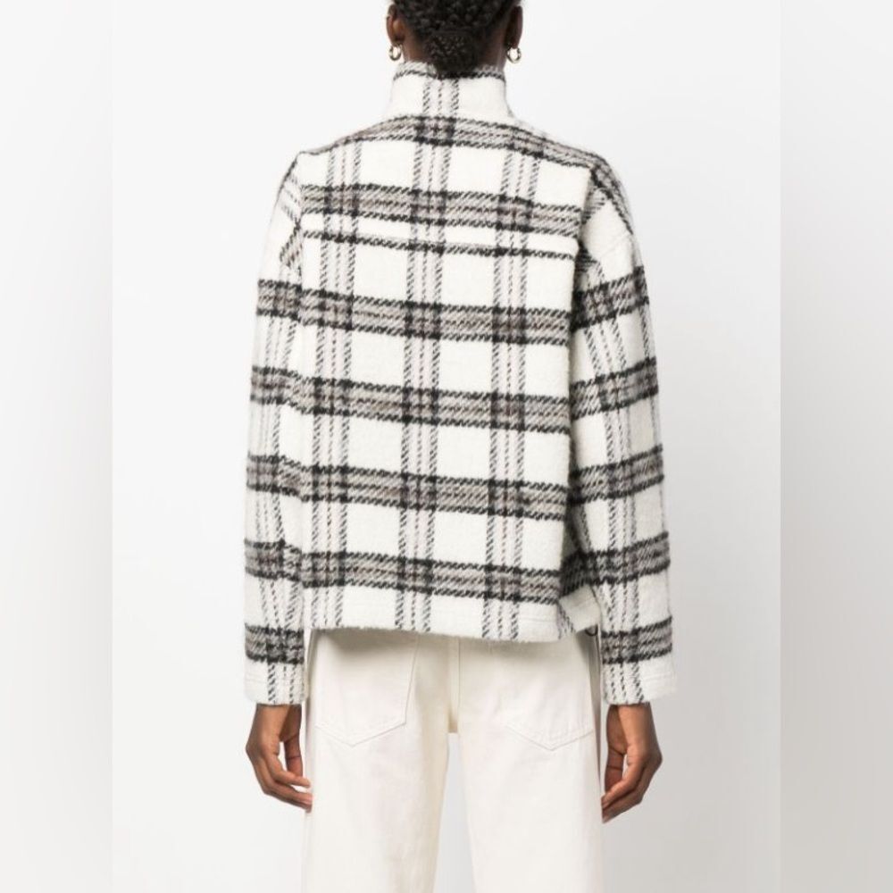 IRO Bika Jacket in Ecru-Black-Grey, NWT, Size EU 40 - Picture 5 of 15